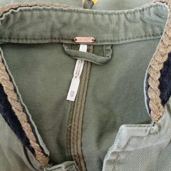 Passenger Jacket in Moss by Free People XS Excellent condition Military look - Picture 6 of 6
